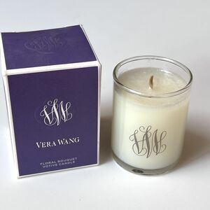 Vera Wang Floral Signature Glass Votive Candle by NEST 2.4 oz / 20 hrs NEW RARE